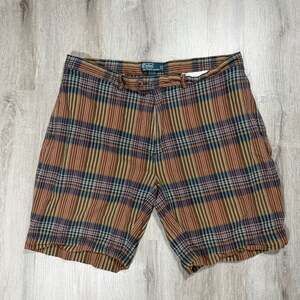 Polo by Ralph Lauren Plaid Cotton Shorts Size 40